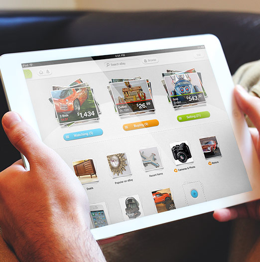 Ebay iPad App by John Wayne Hill